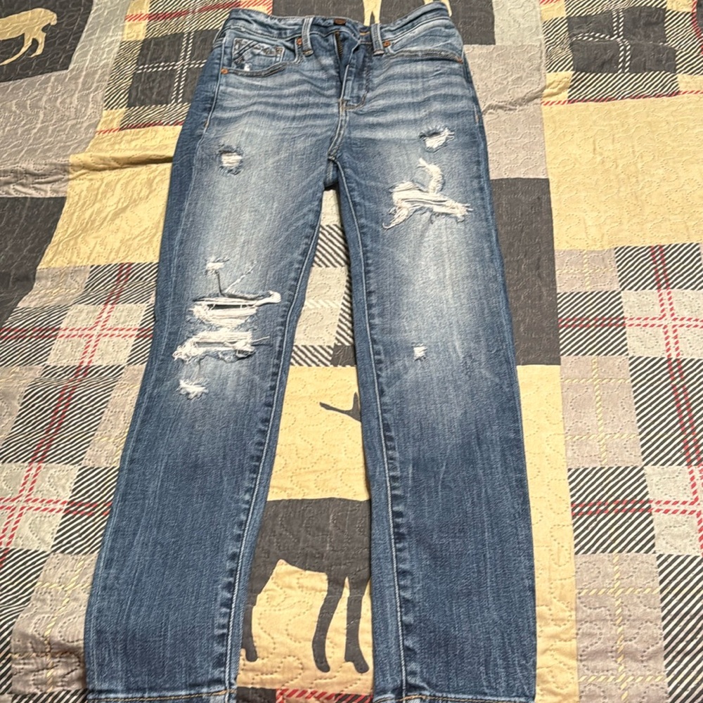 Buckle black skinny jeans size 26